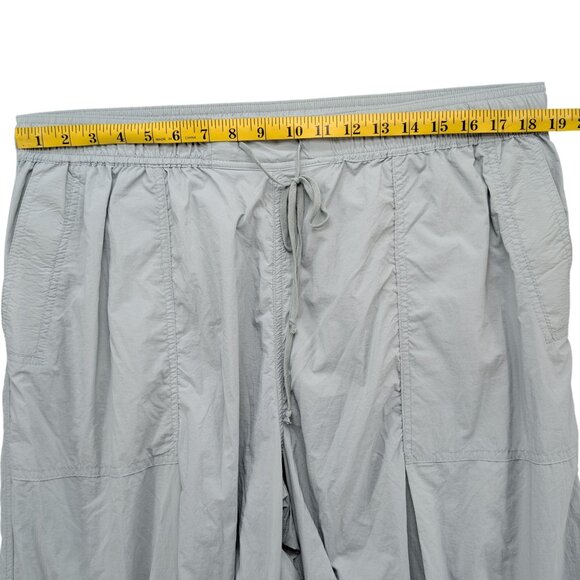 Daily Practice Anthropologie Base Jump Parachute Pants Womens Green Cargo Sz XL - Picture 6 of 13